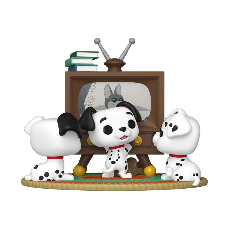 101 Dalmatiner POP Moment Vinyl Figuren Rolly, Patch & Lucky with TV 9 cm