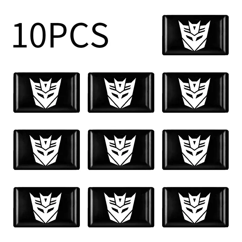 10er-Set Mini-Aufkleber – Decepticons