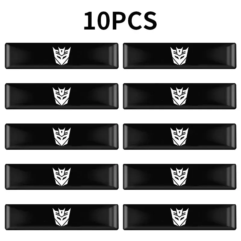 10er-Set Streifenaufkleber – Decepticons