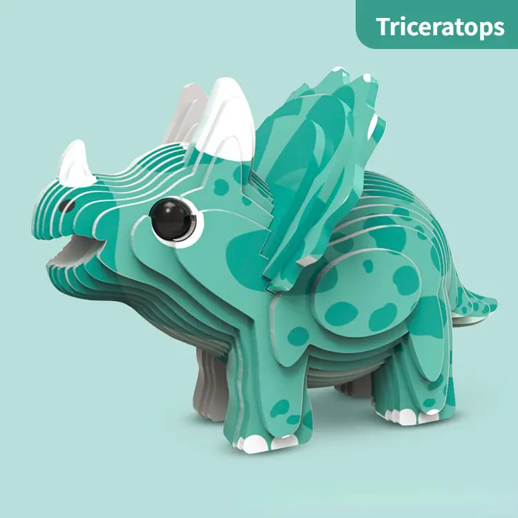 3D Dinosaurier Puzzle Triceratops | ab 6 Jahren – Bimbino