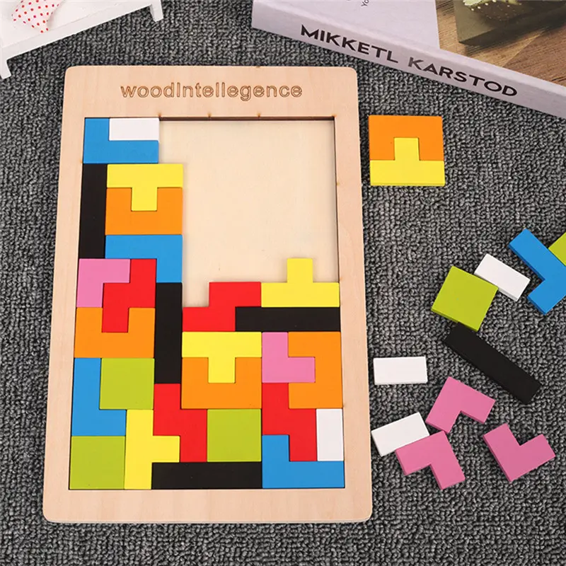3D Holzpuzzle Tangram Set | ab 3 Jahren – Bimbino