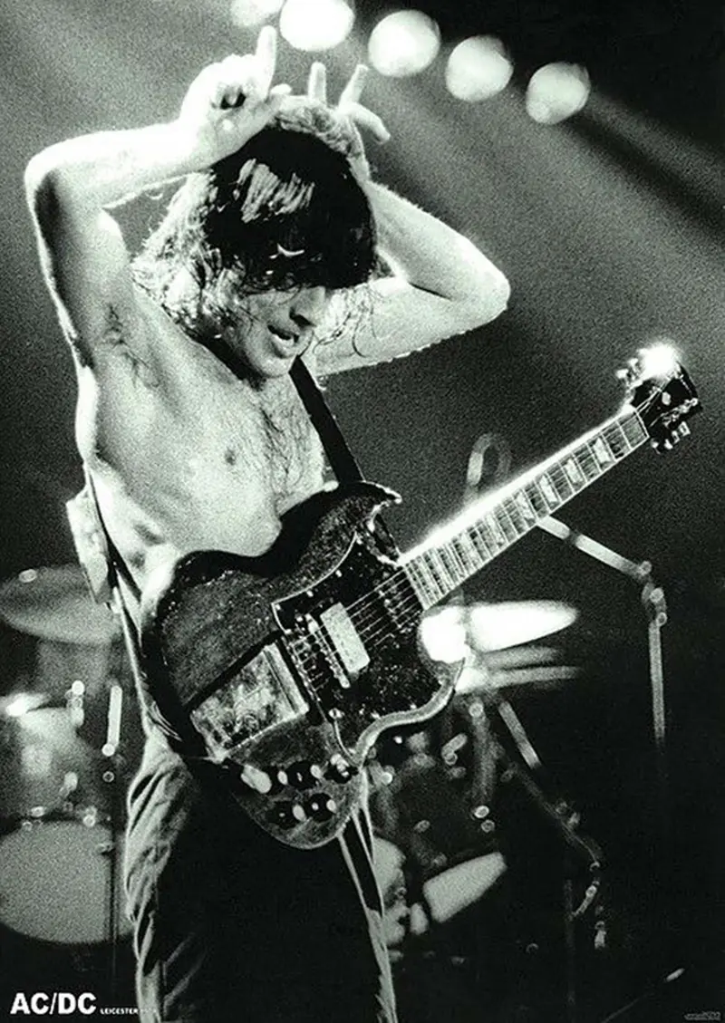 AC/DC Angus Young Poster