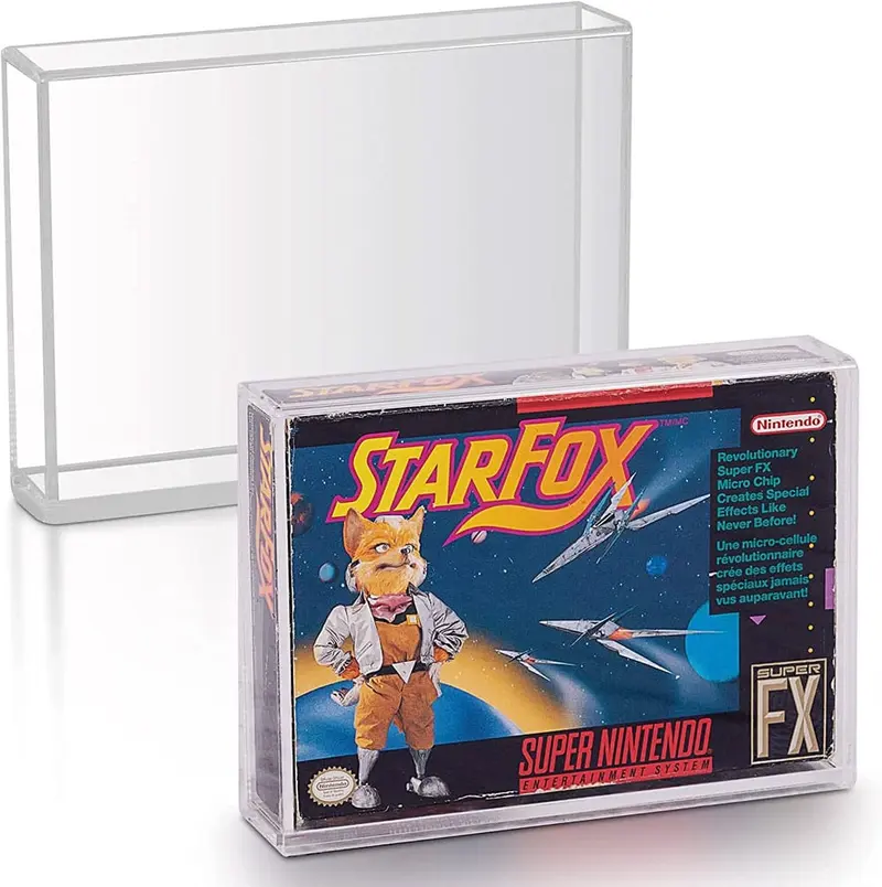 Acrylgehäuse 2er-Pack für SNES/N64 Spiele