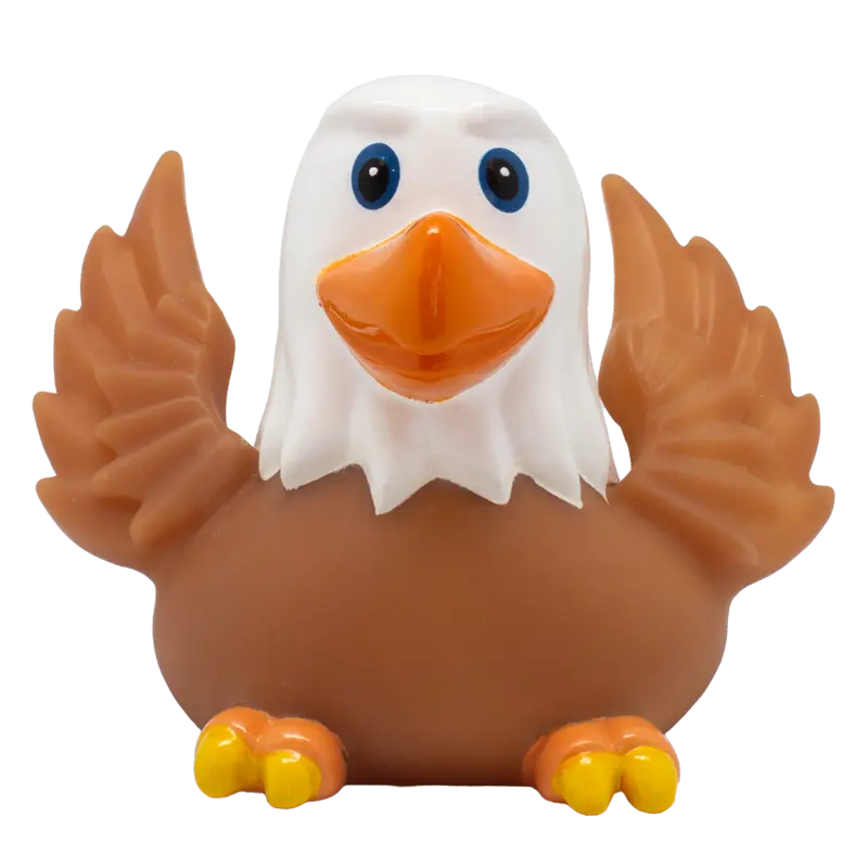 Adler USA Wappenvogel Ente Badeente Quietscheente Gummiente Lilalu
