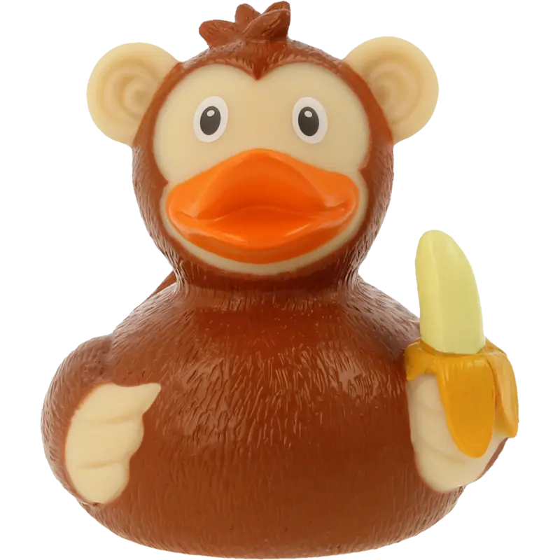 Affe Ente Badeente Quietscheente Gummiente Lilalu