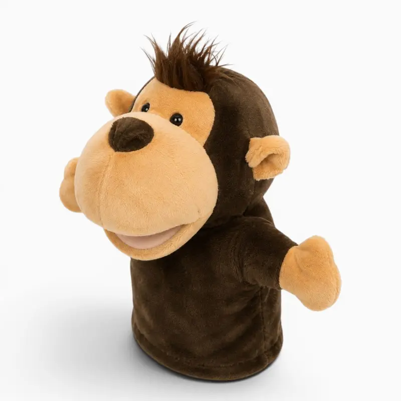 Affen Handpuppe Kuscheltier