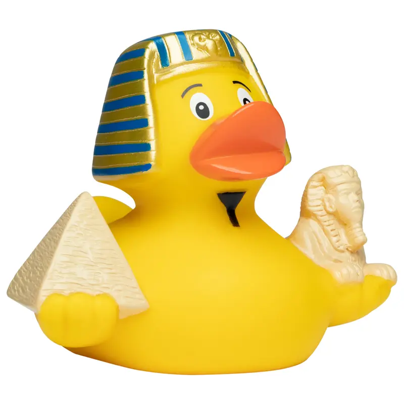 Ägypten Pharao Sphinx Pyramide Ente Badeente Quietscheente Schnabels