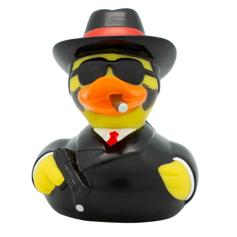 Al Capo Gangster Ente Badeente Quietscheente Lilalu