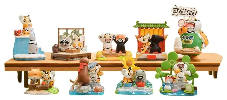Alexander The Fat Tiger Blind Box Minifiguren Little Tiger and his companions Display (8)