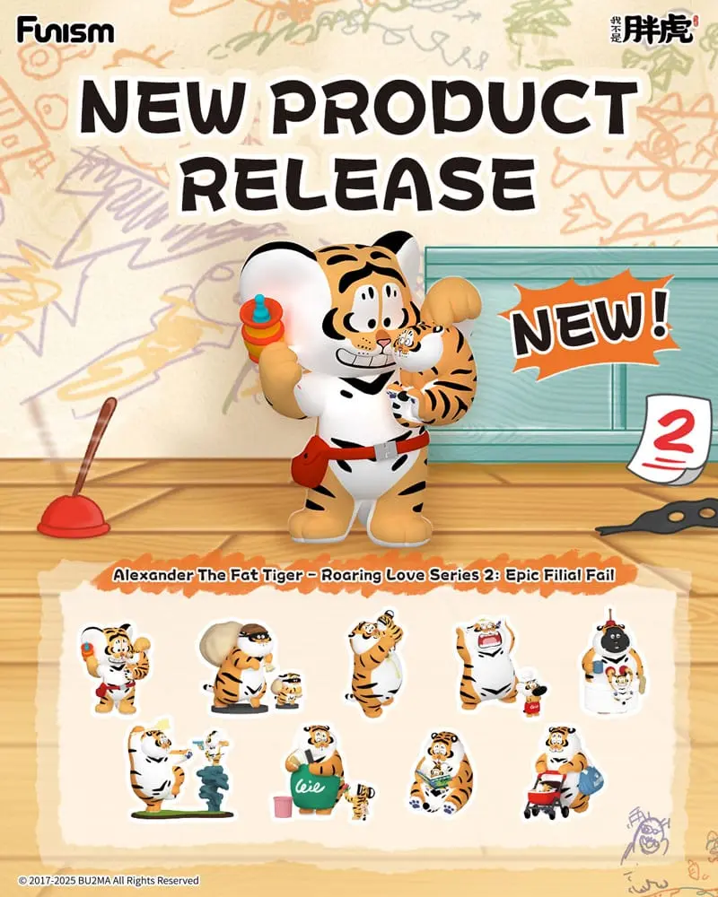 Alexander The Fat Tiger Blind Box Minifiguren Roaring Love Series 2