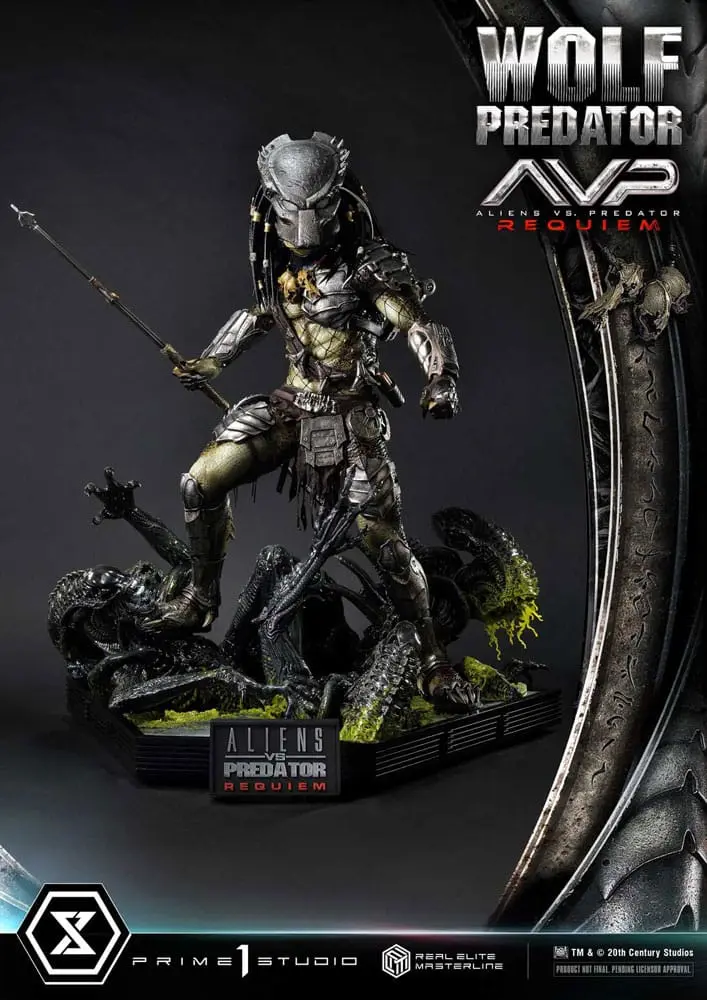 Alien vs. Predator Real Elite Masterline Series Statue 1/3 Requiem Wolf Predator Deluxe Ver. 95 cm