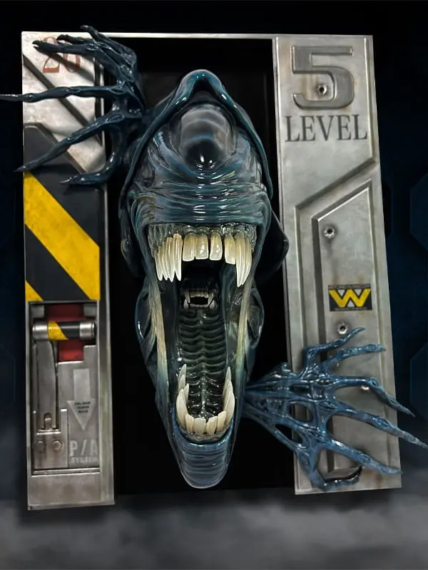 Aliens Wand-Skulptur 1/2 Alien Queen 51 x 41 x 25 cm