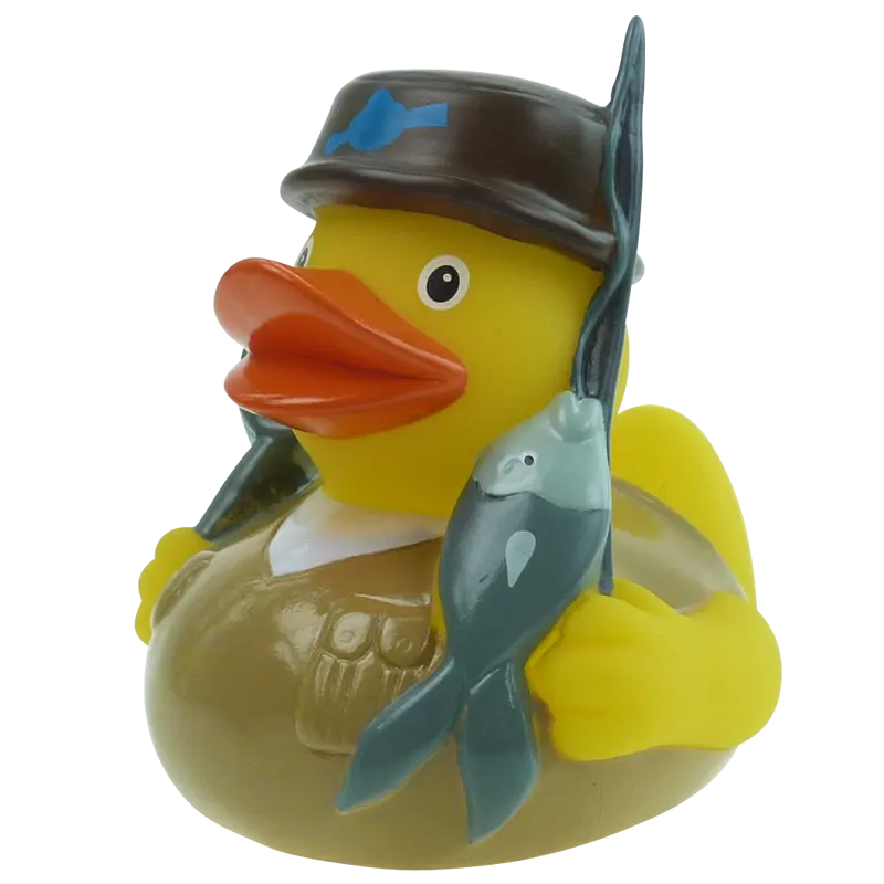Angeln Angelsport Ente Badeente Quietscheente Factotum