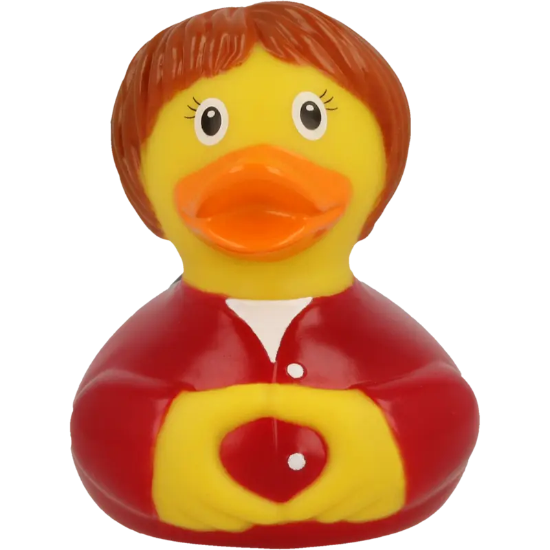 Angie Kanzlerin Ente Badeente Quietscheente Gummiente Lilalu