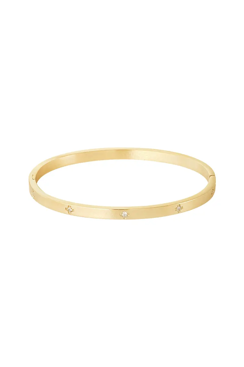 Armband "Sklavenarmband" mit Zirkon Edelstahl in Gold oder Silber