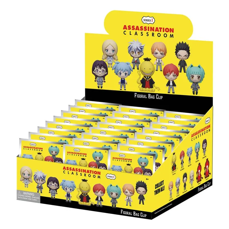 Assassination Classroom 3D PVC-Taschenanhänger Serie 1 Display (24)