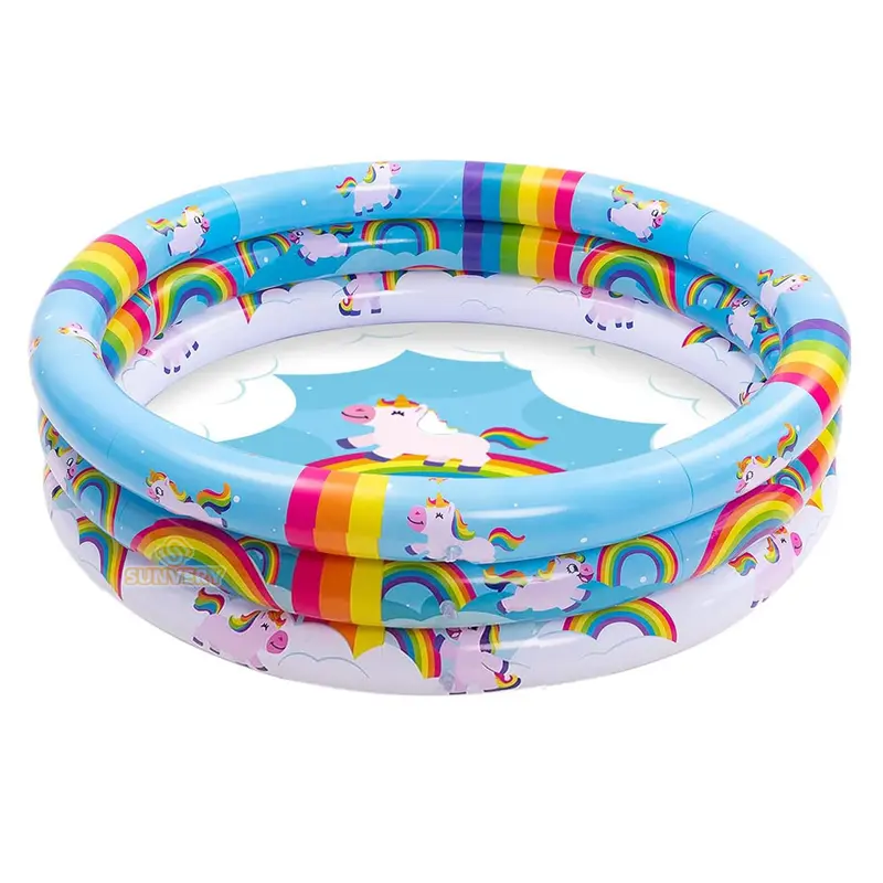 Aufblasbarer Pool Einhorn Regenbogen | Kinder 1–3 Jahre – Bimbino