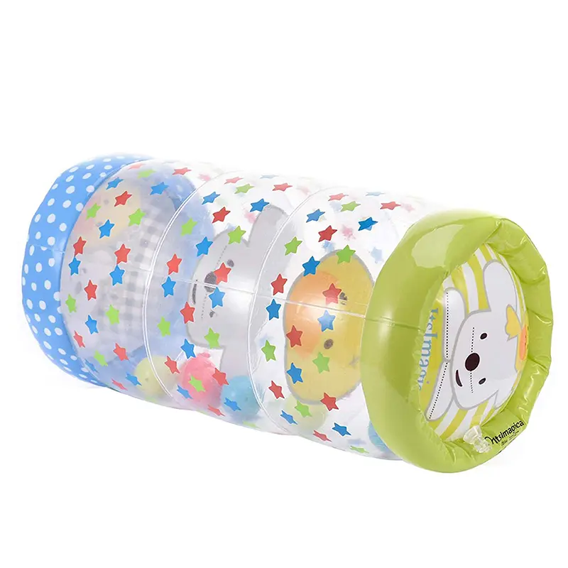 Aufblasbares Krabbel-Rollenspielzeug mit Rassel | 0–12 M – Bimbino