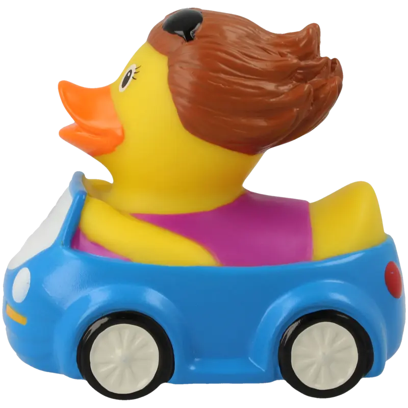 Autofahrerin Ente Badeente Quietscheente Gummiente Lilalu