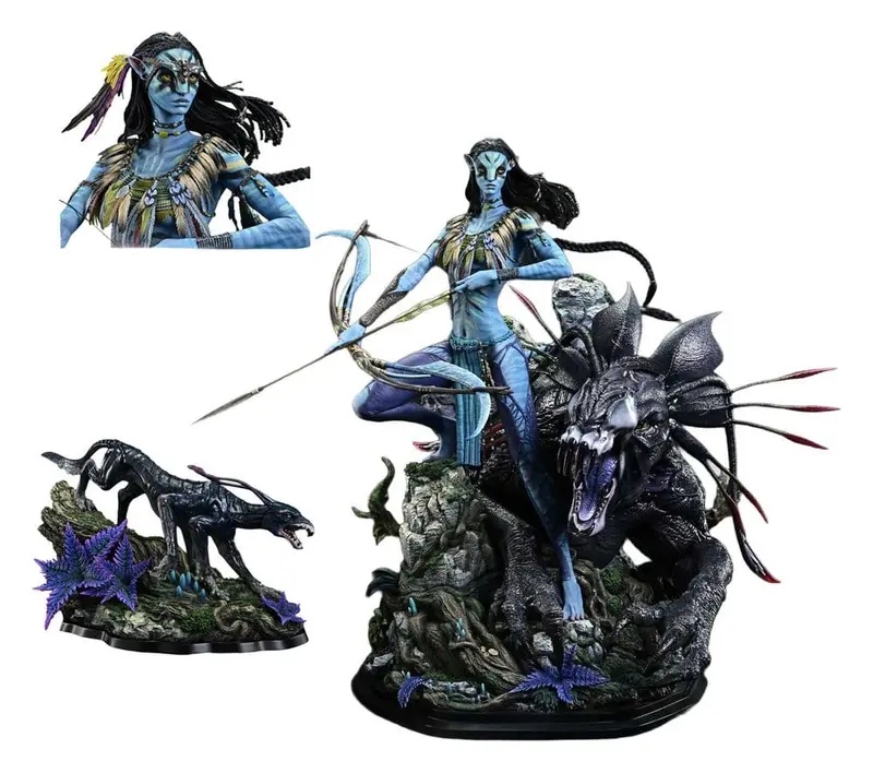 Avatar (Film) Real Elite Masterline Series Statue 1/4 Neytiri & Thanator Deluxe Bonus Version 75 cm