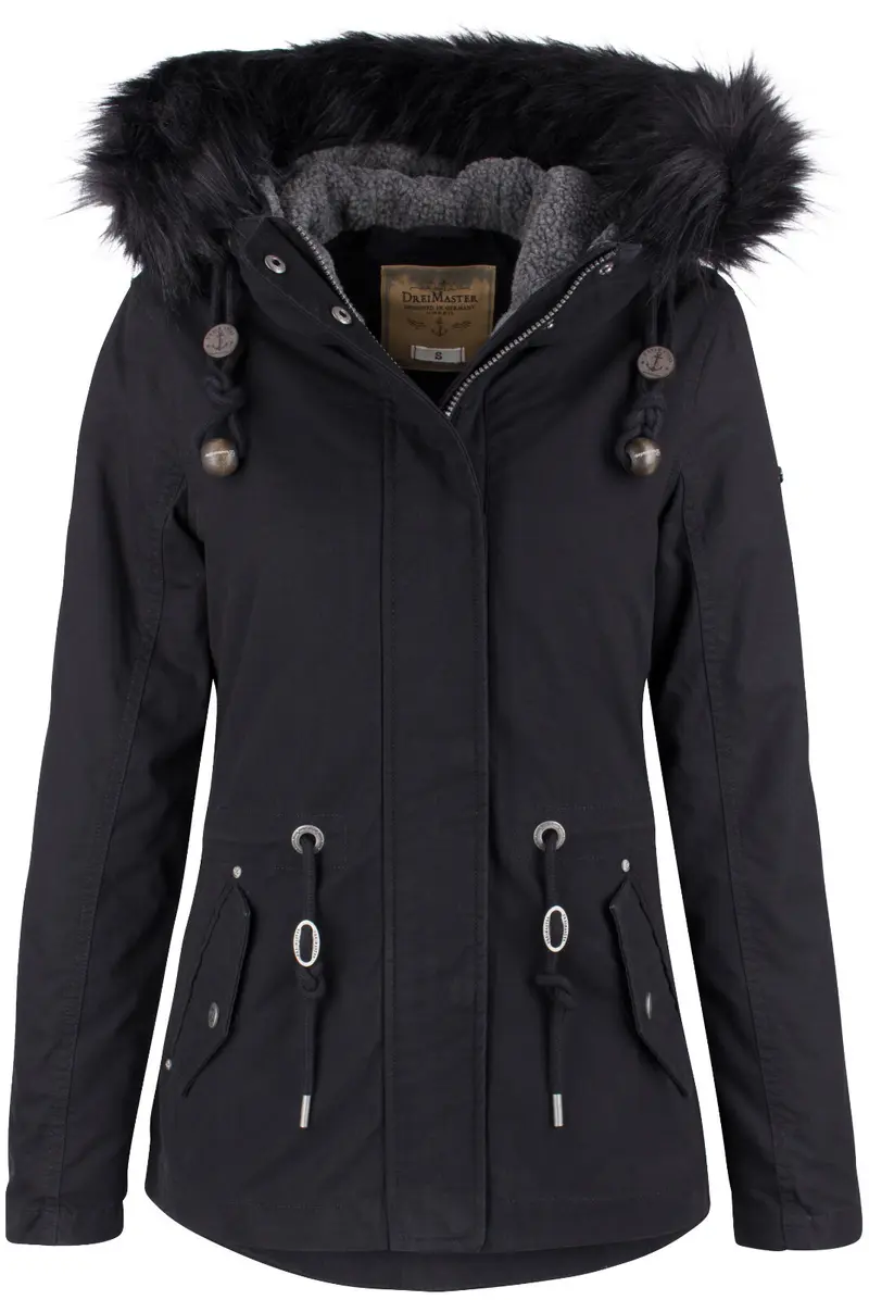 B-WARE DREIMASTER DAMEN ANORAK Gr. XS Farbe Schwarz