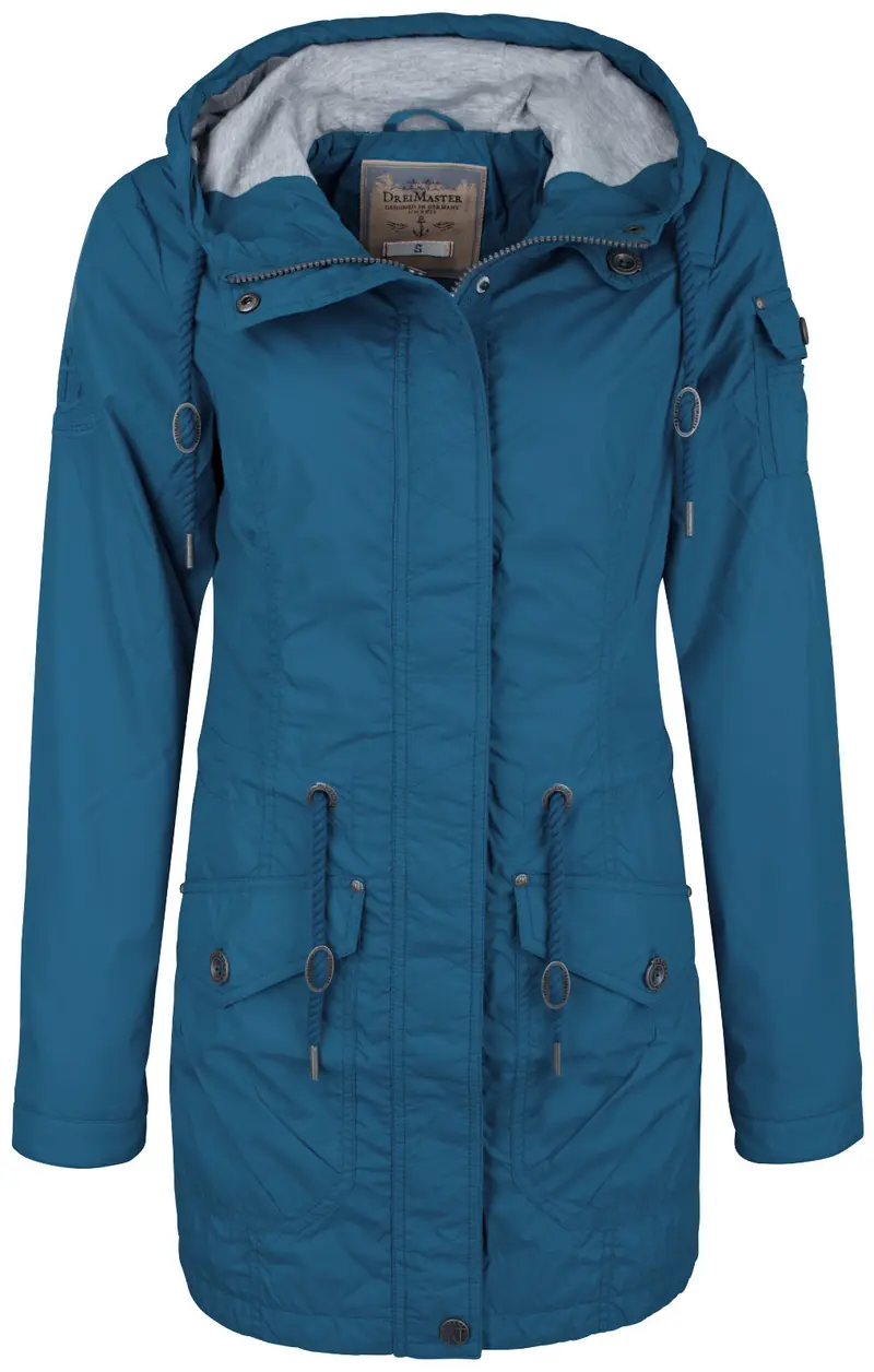 B-WARE DREIMASTER DAMEN PARKA Gr. L Farbe Türkis