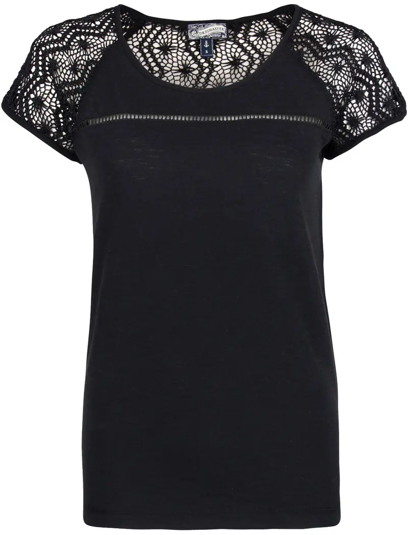 B-WARE DREIMASTER DAMEN T-SHIRT Gr. M Farbe Schwarz