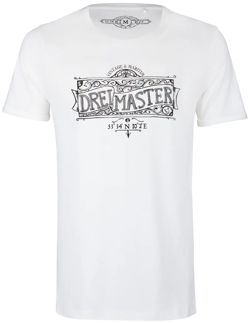 B-WARE DREIMASTER HERREN T-SHIRT Gr.L FARBE WOLLWEISS