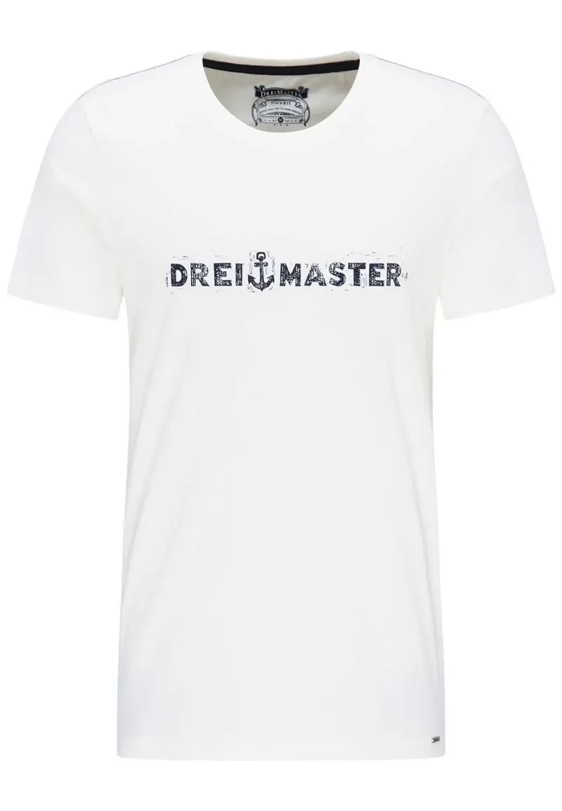 B-WARE DREIMASTER HERREN T-SHIRT Gr. M Farbe Wollweiss
