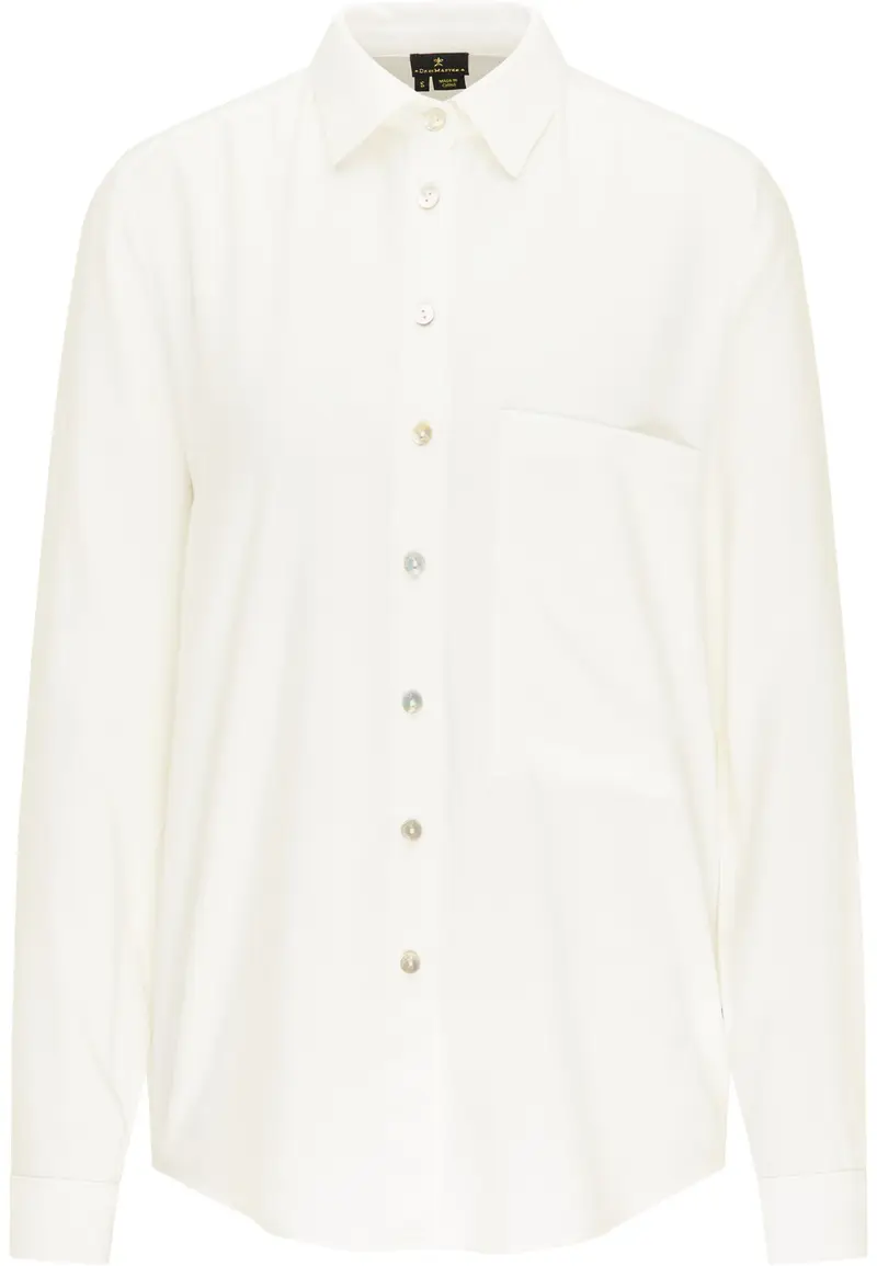 B-WARE DREIMASTER KLASSIK DAMEN BLUSE Gr.M Farbe Wollweiss