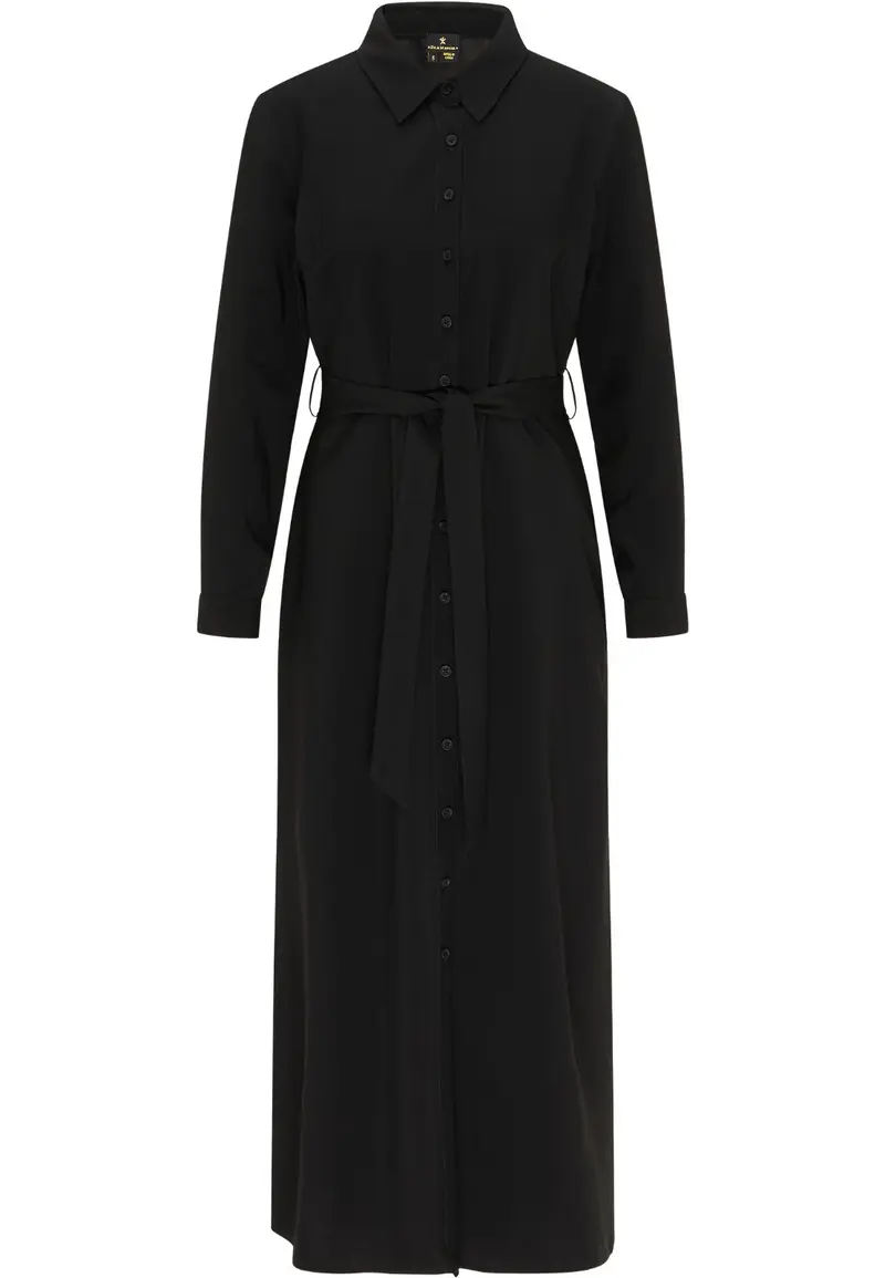 B-WARE DREIMASTER KLASSIK DAMEN BLUSENKLEID Gr.S Farbe Schwarz