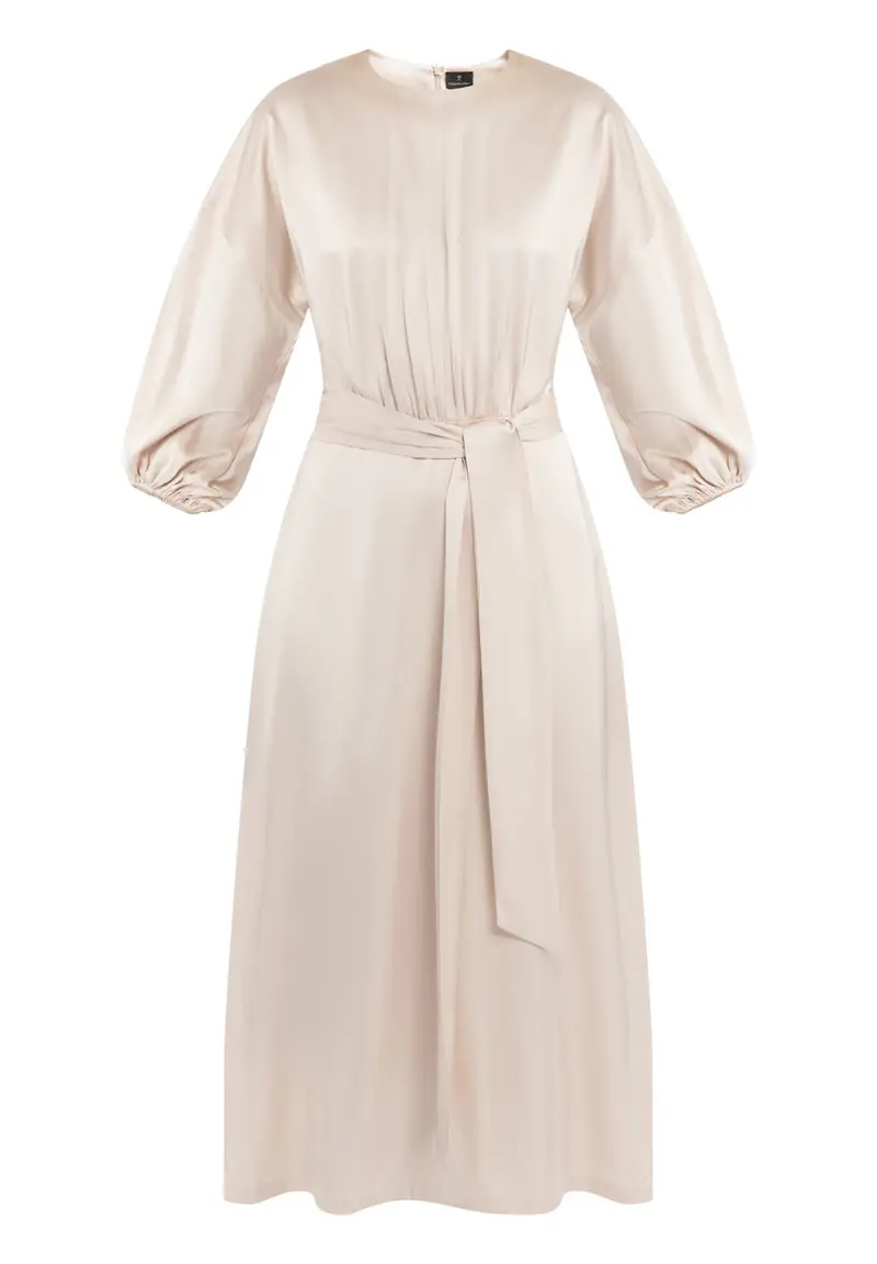 B-WARE DREIMASTER KLASSIK DAMEN KLEID Gr.L Farbe Beigerosa
