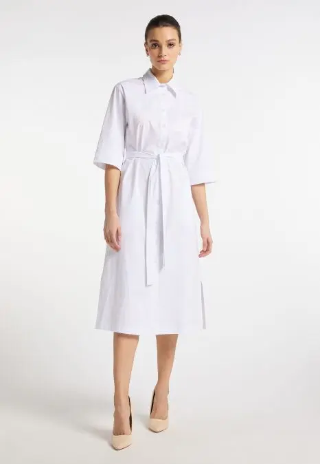 B-WARE DREIMASTER KLASSIK DAMEN KLEID GR.M FARBE WEISS