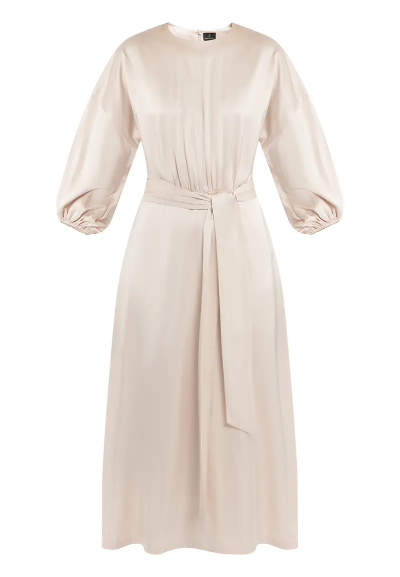 B-WARE DREIMASTER KLASSIK DAMEN KLEID Gr. S Farbe Beigerosa