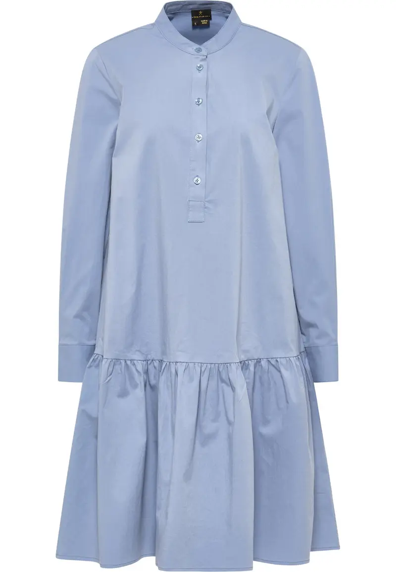 B-WARE DREIMASTER KLASSIK DAMEN KLEID Gr.S Farbe Graublau