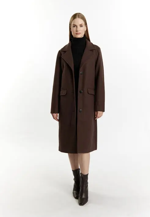 B-WARE Dreimaster Klassik Damen Mantel Gr. XXL Farbe Braun