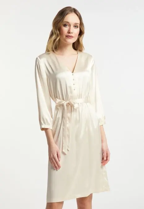 B-WARE DREIMASTER KLASSIK DAMEN SOMMERKLEID GR.M FARBE CHAMPAGNER