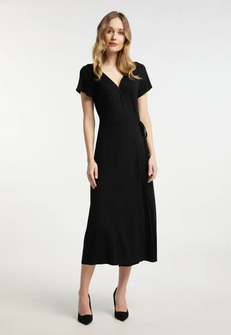 B-WARE DREIMASTER KLASSIK DAMEN SOMMERKLEID GR.M FARBE SCHWARZ