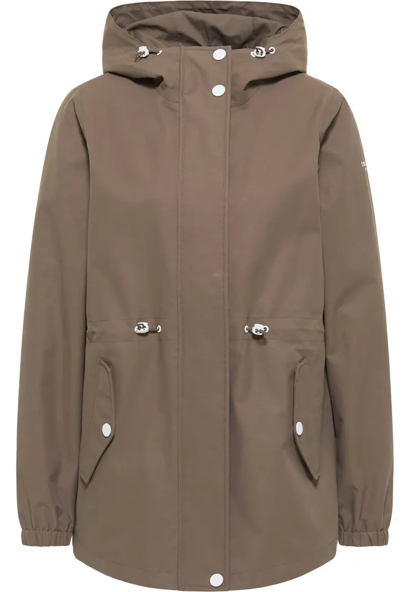 B-WARE DreiMaster Maritim Damen Regenjacke Gr. XS Farbe Schlammoliv