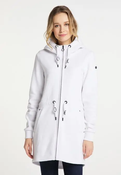 B-WARE DREIMASTER MARITIM DAMEN SWEATJACKE Gr.XS FARBE WEISS