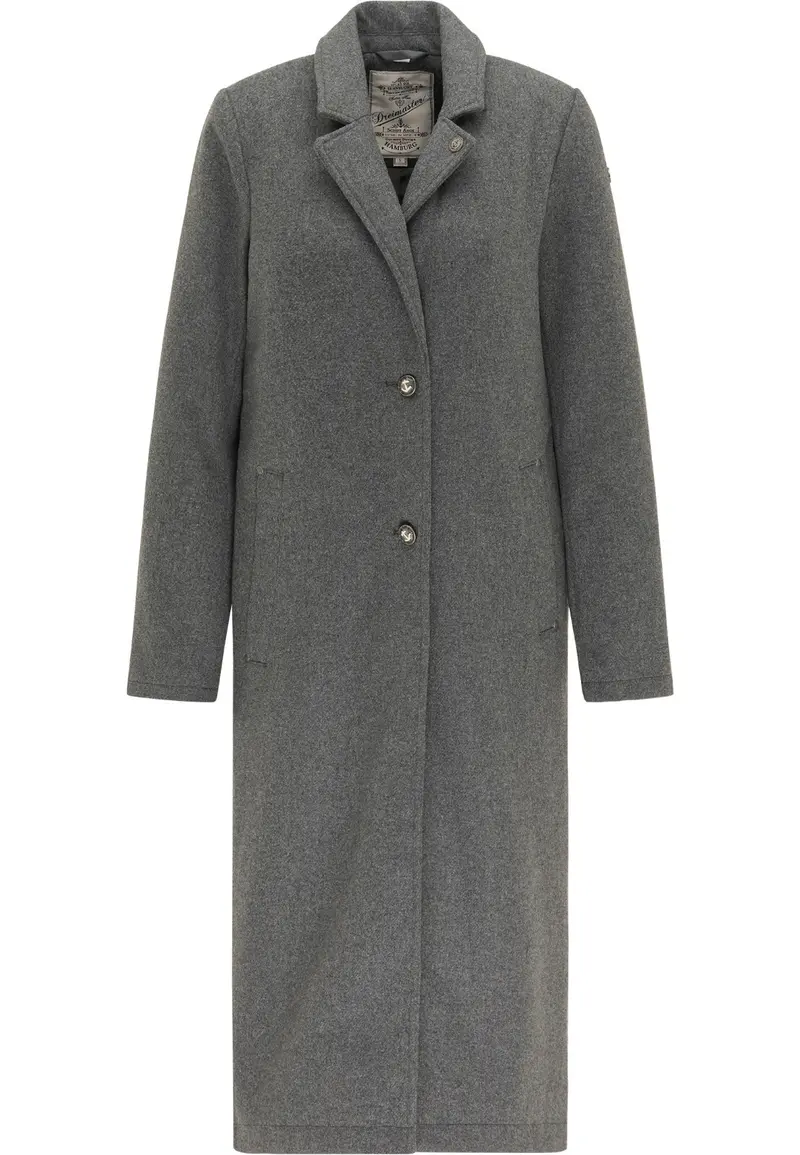 B-WARE DREIMASTER VINTAGE DAMEN MANTEL Gr.S Farbe Grau Melange