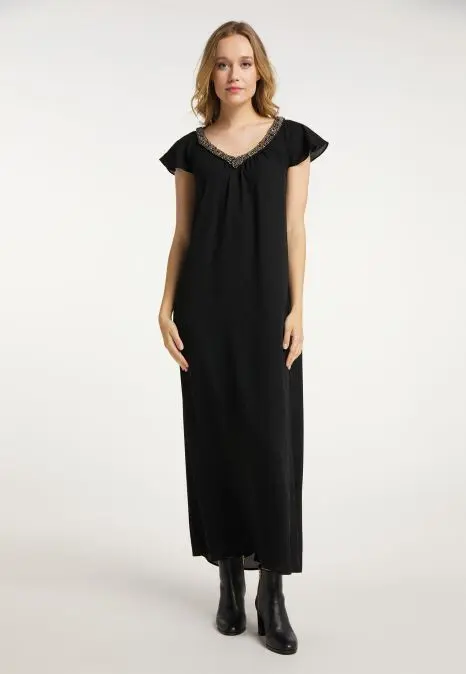 B-WARE DREIMASTER VINTAGE DAMEN SOMMERKLEID GR.L FARBE SCHWARZ