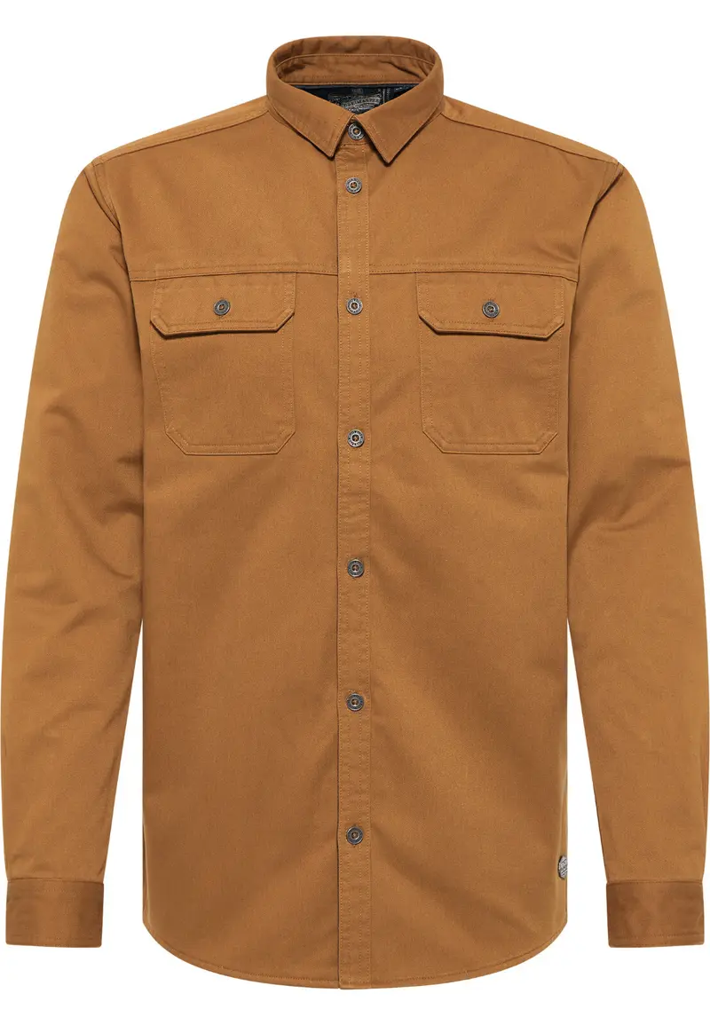 B-WARE DREIMASTER VINTAGE HERREN HEMD Gr. M Farbe Braun