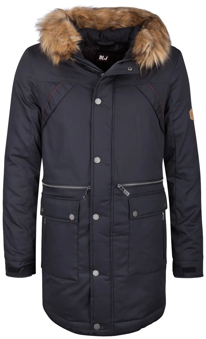 B-WARE DRY LAUNDRY HERREN PARKA Gr. XXL Farbe Schwarz
