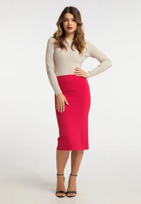 B-WARE FAINA DAMEN ROCK GR.M FARBE ROT