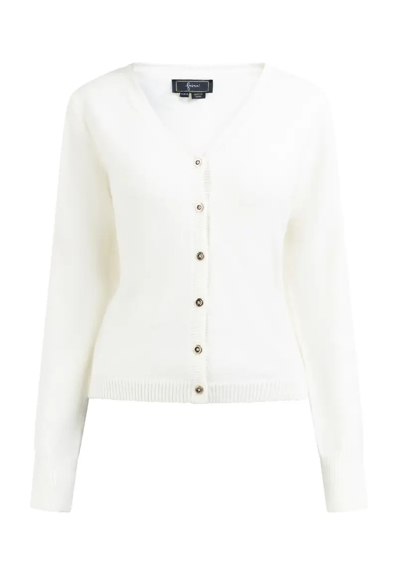 B-WARE FAINA DAMEN STRICKJACKE GR.M/L FARBE WOLLWEISS