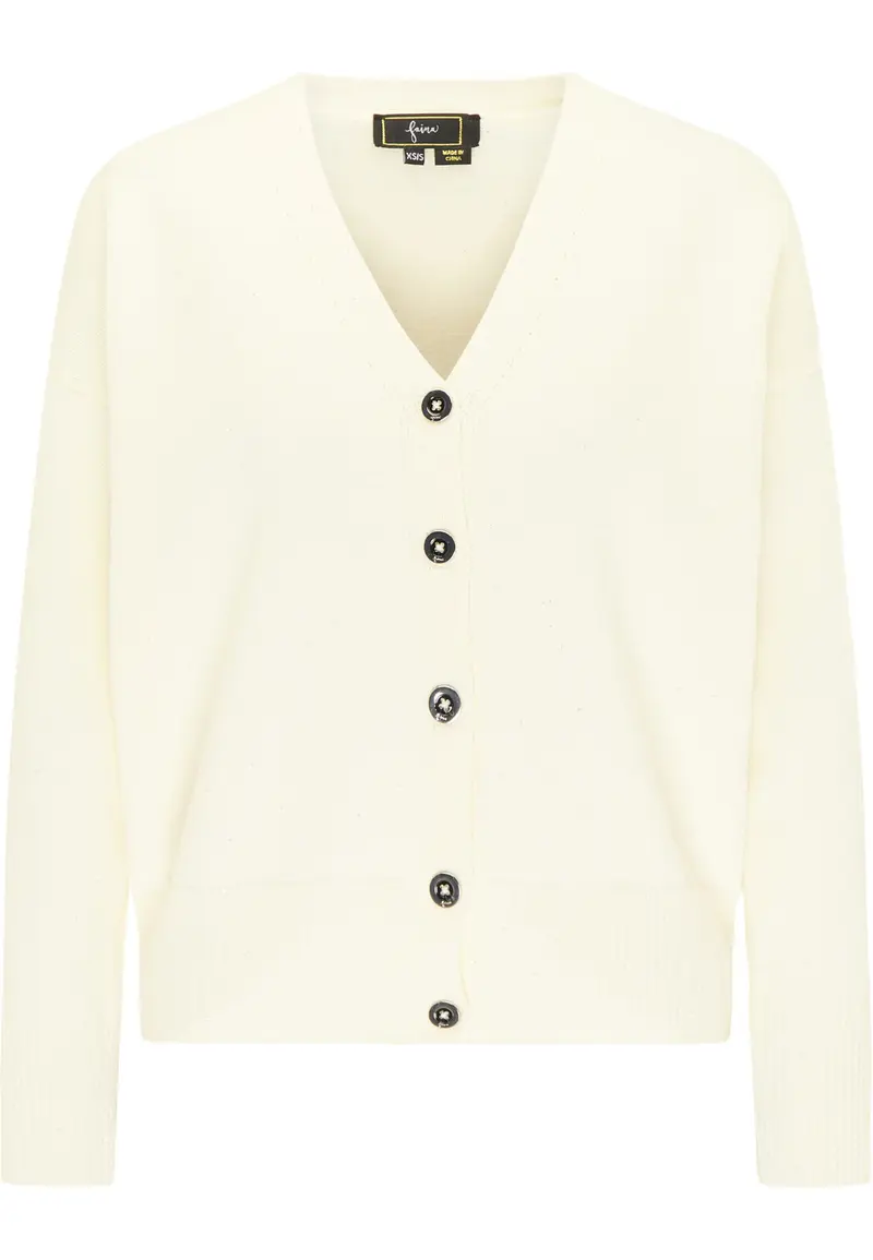 B-WARE FAINA DAMEN STRICKJACKE Gr. XS/S FARBE WOLLWEISS