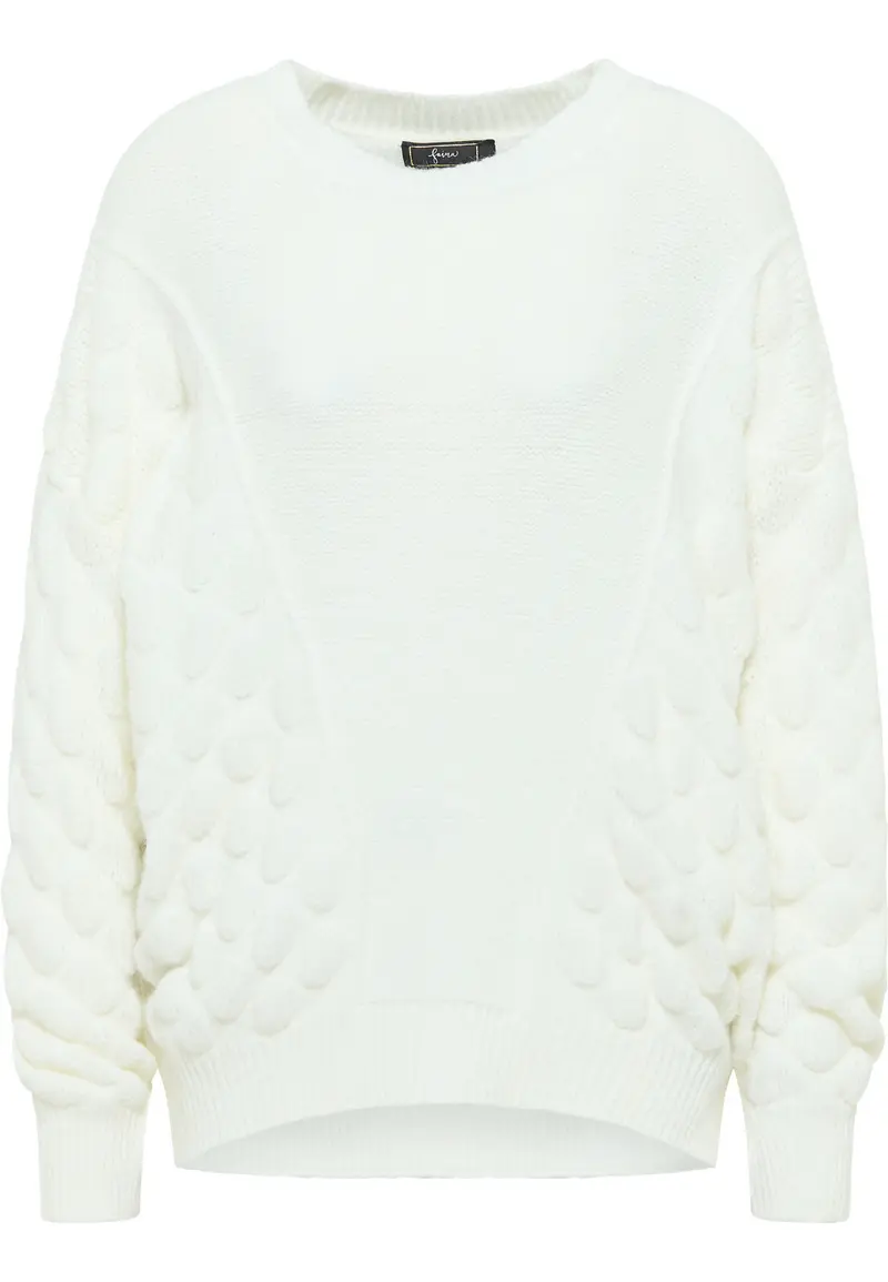 B-WARE FAINA DAMEN STRICKPULLOVER Gr. M/L FARBE WOLLWEISS