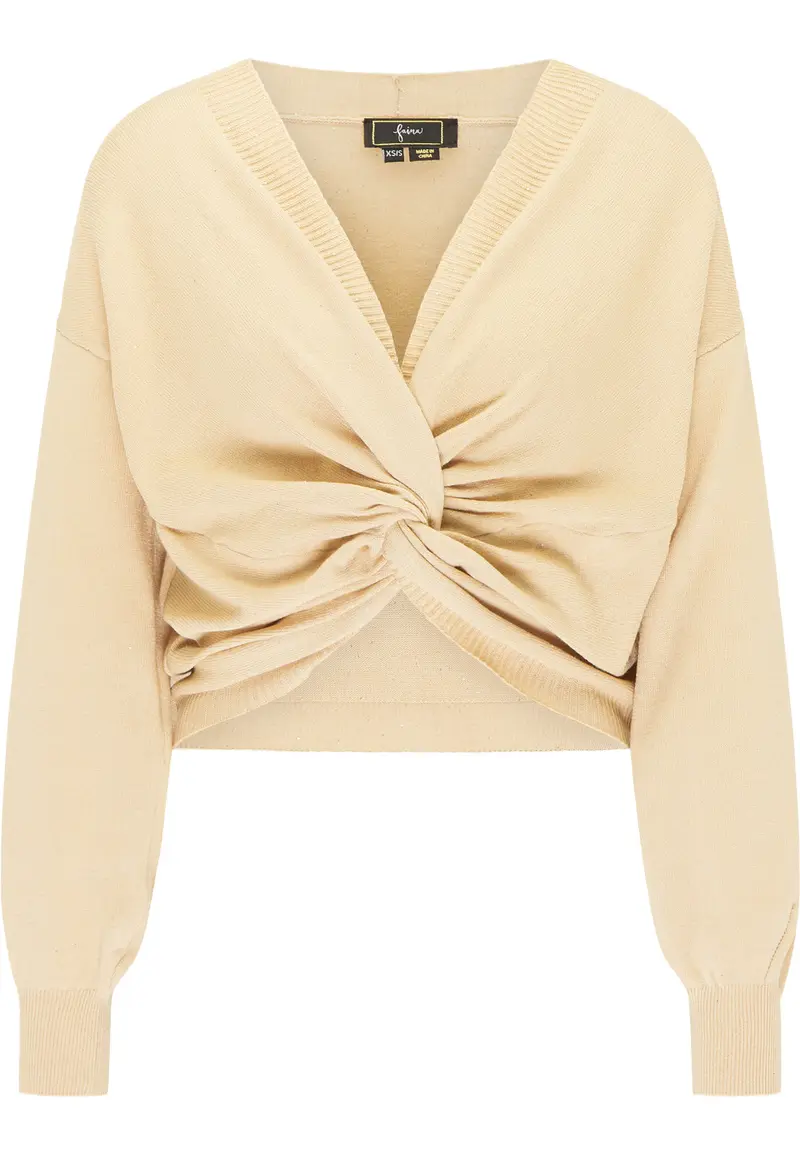 B-WARE FAINA DAMEN STRICKPULLOVER GR.XL/XXL FARBE BEIGE