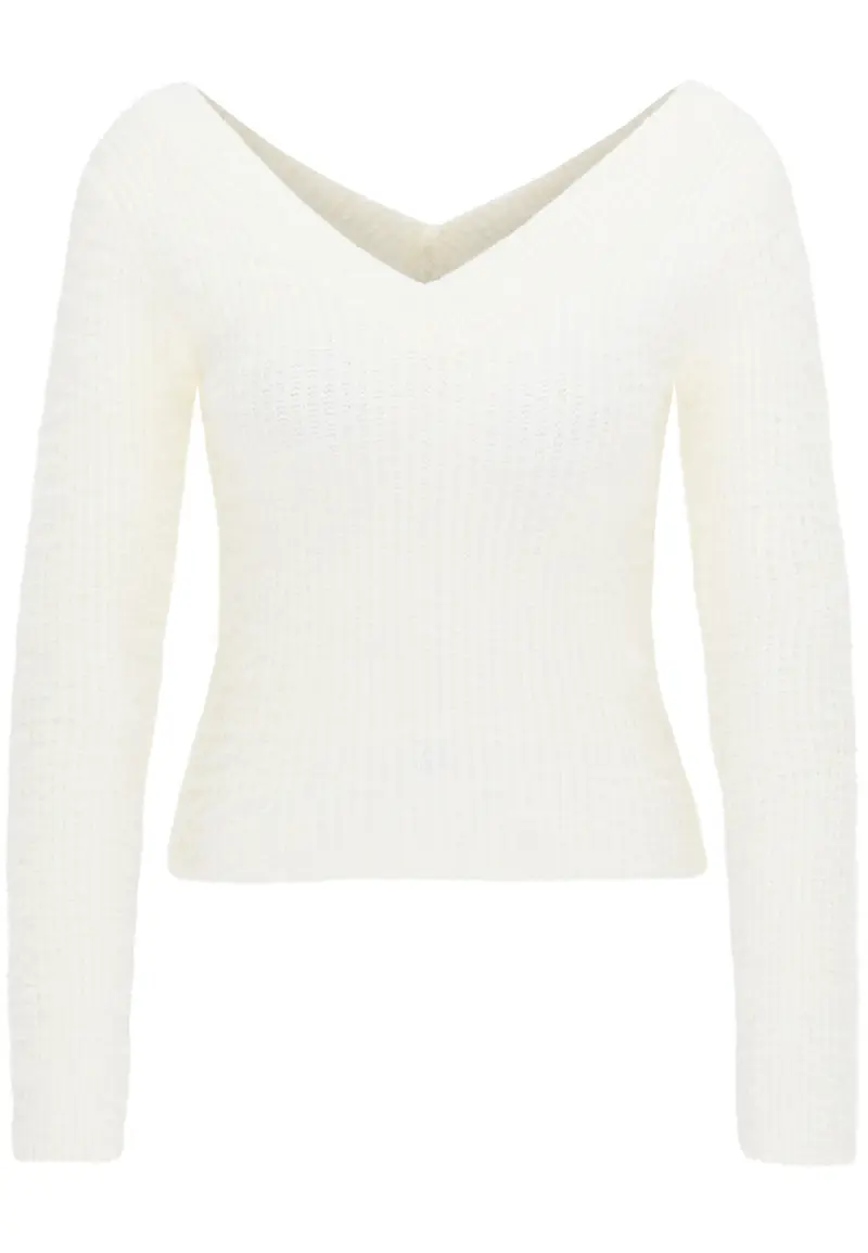 B-WARE FAINA DAMEN SWEATSHIRT Gr. M/L FARBE WOLLWEISS